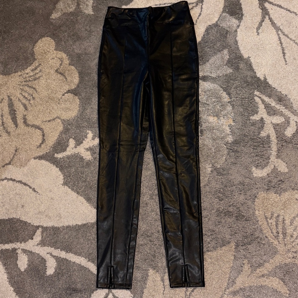 Express Black Faux Leather Leggings
